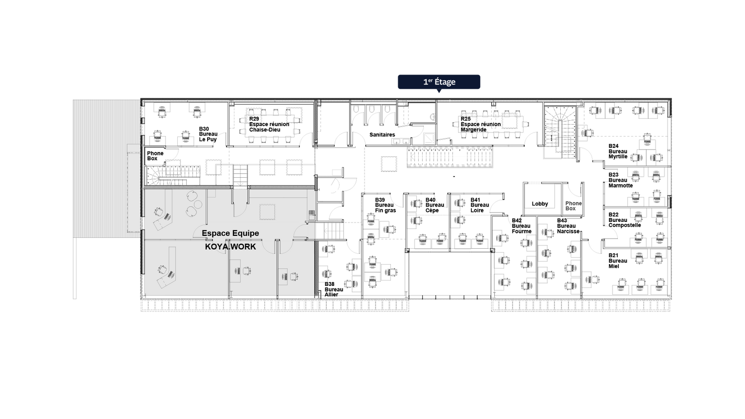 Plan de l'étage du produit